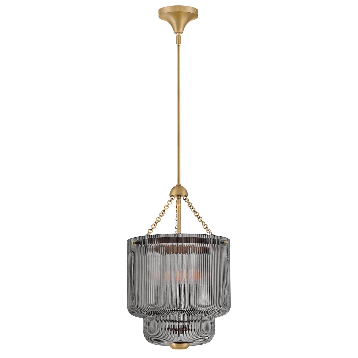 Adella LED Pendant in Lacquered Brass