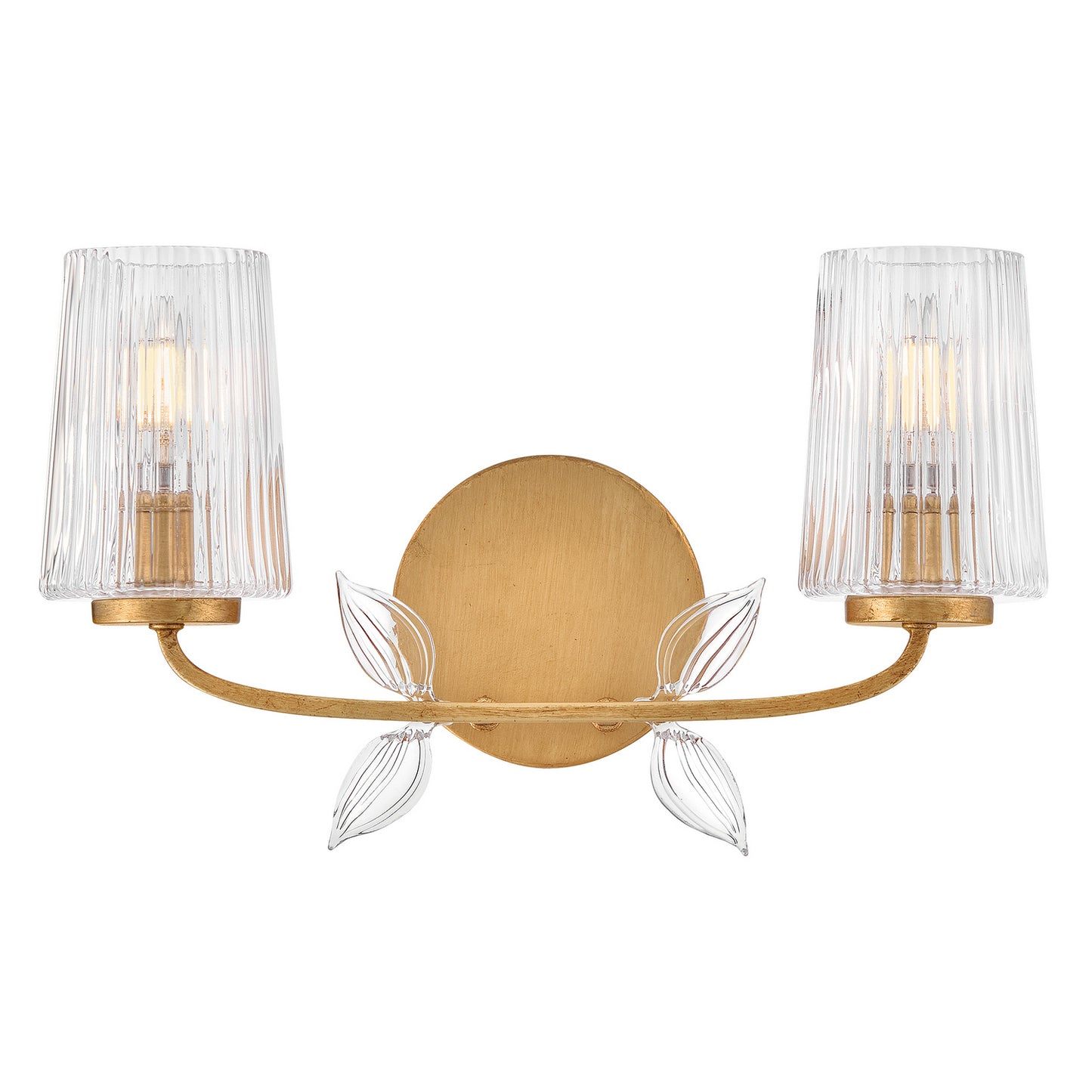 Aliso LED Vanity in Distressed Brass