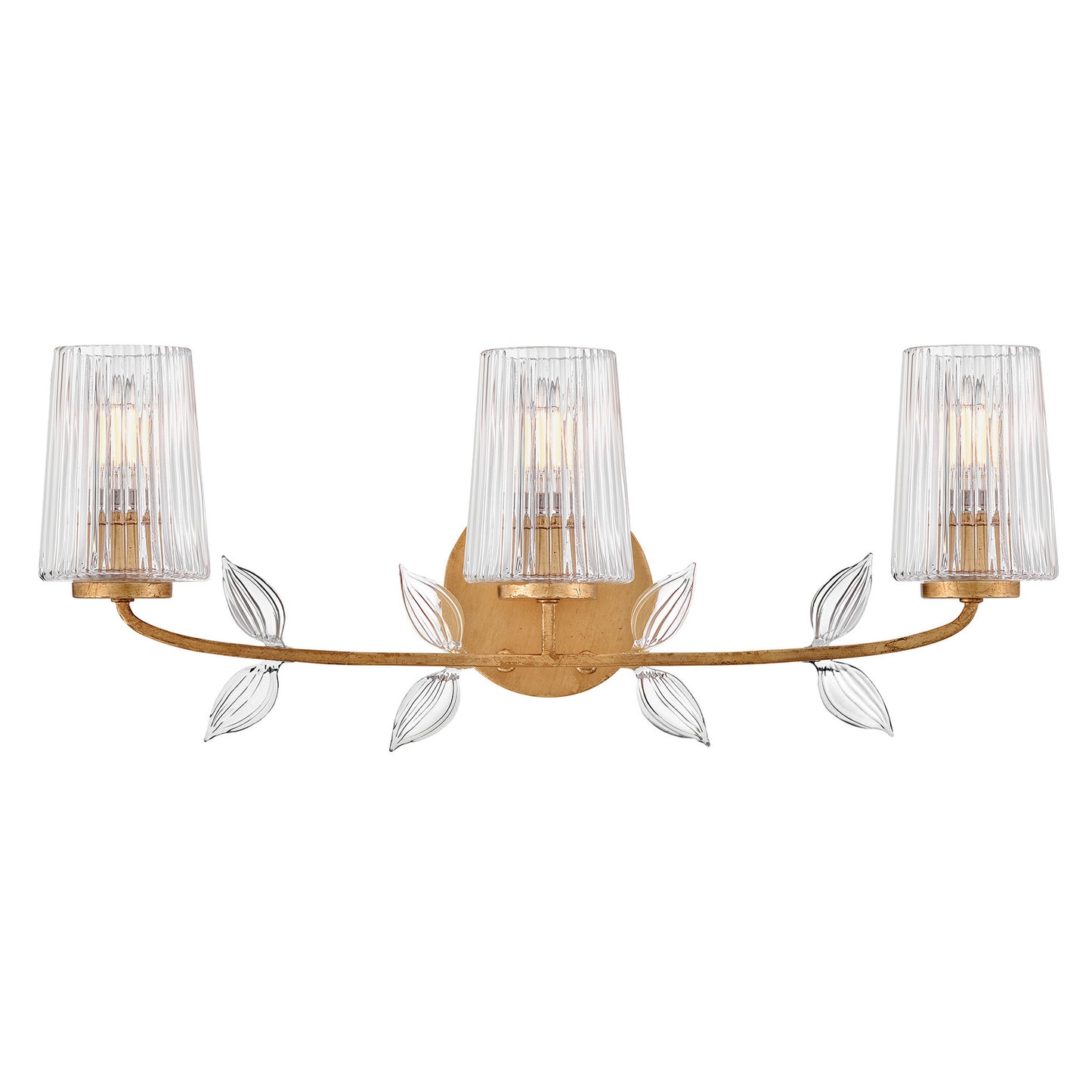 Aliso LED Vanity in Distressed Brass