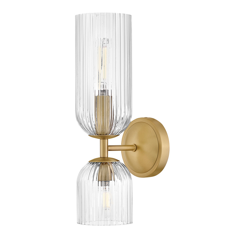 Ava LED Wall Sconce in Lacquered Brass