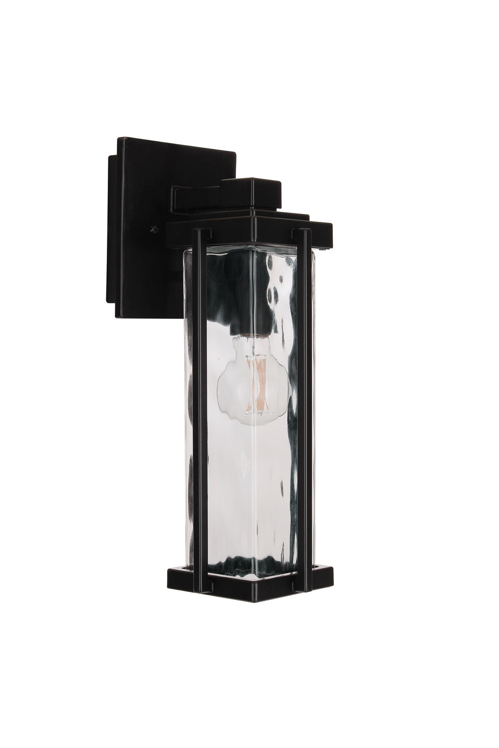 Pyrmont One Light Outdoor Wall Lantern in Midnight