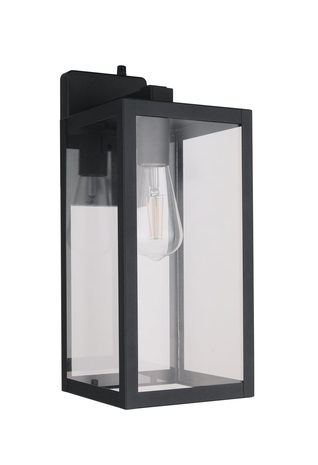 Harris One Light Outdoor Lantern in Textured Black
