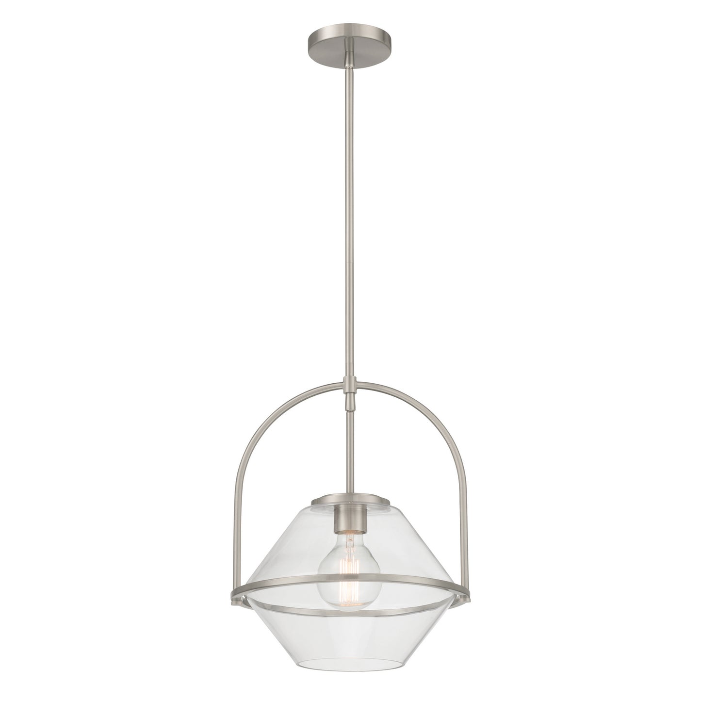 Coralyn One Light Pendant in Brushed Nickel