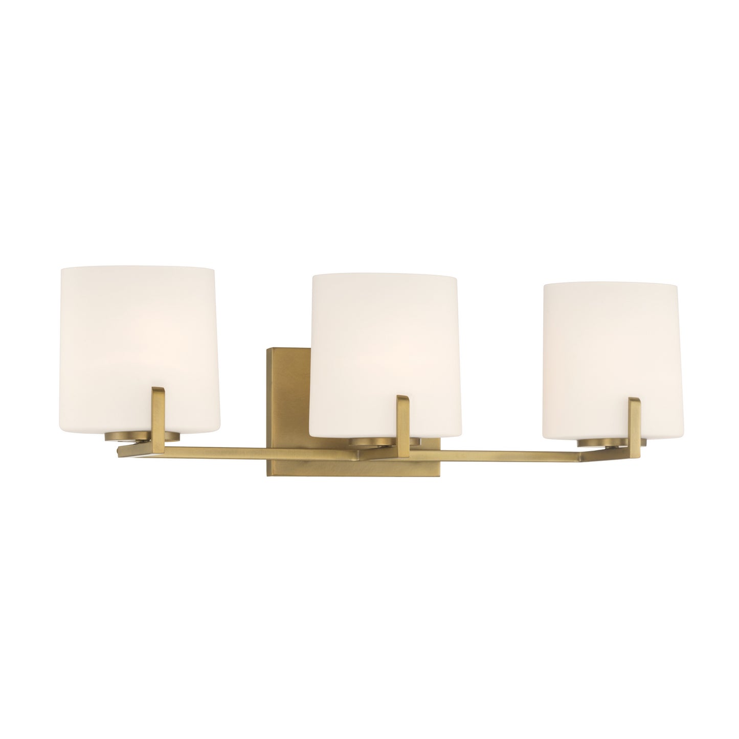 Mirelle Three Light Vanity in Legacy Brass