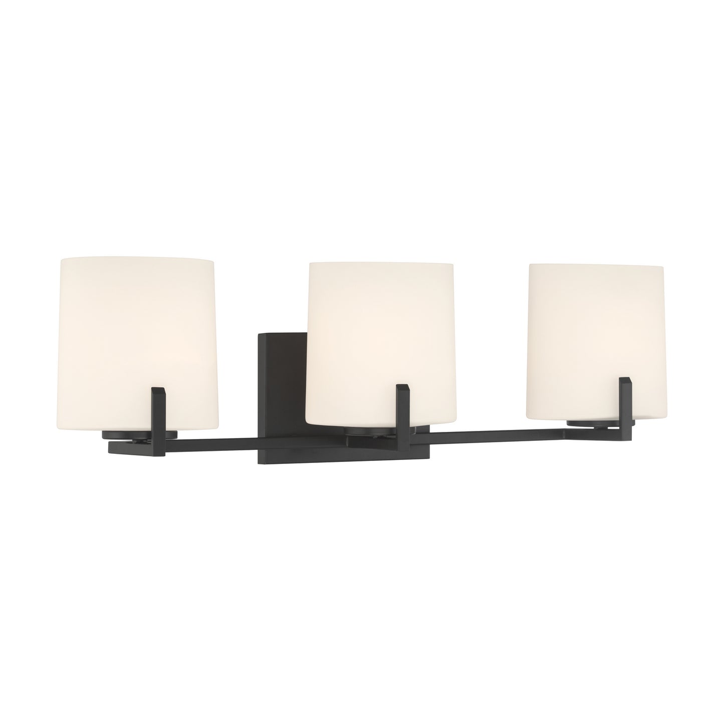 Mirelle Three Light Vanity in Dark Matte Black