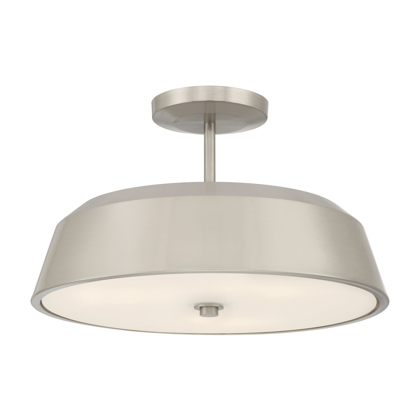 Trellwyn Three Light Semi-Flush Mount in Brushed Nickel