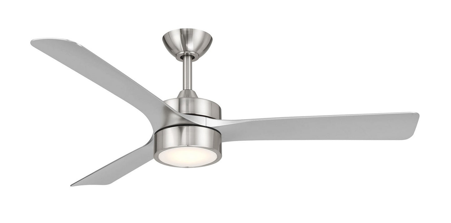Axion II 52" Ceiling Fan in Brushed Nickel