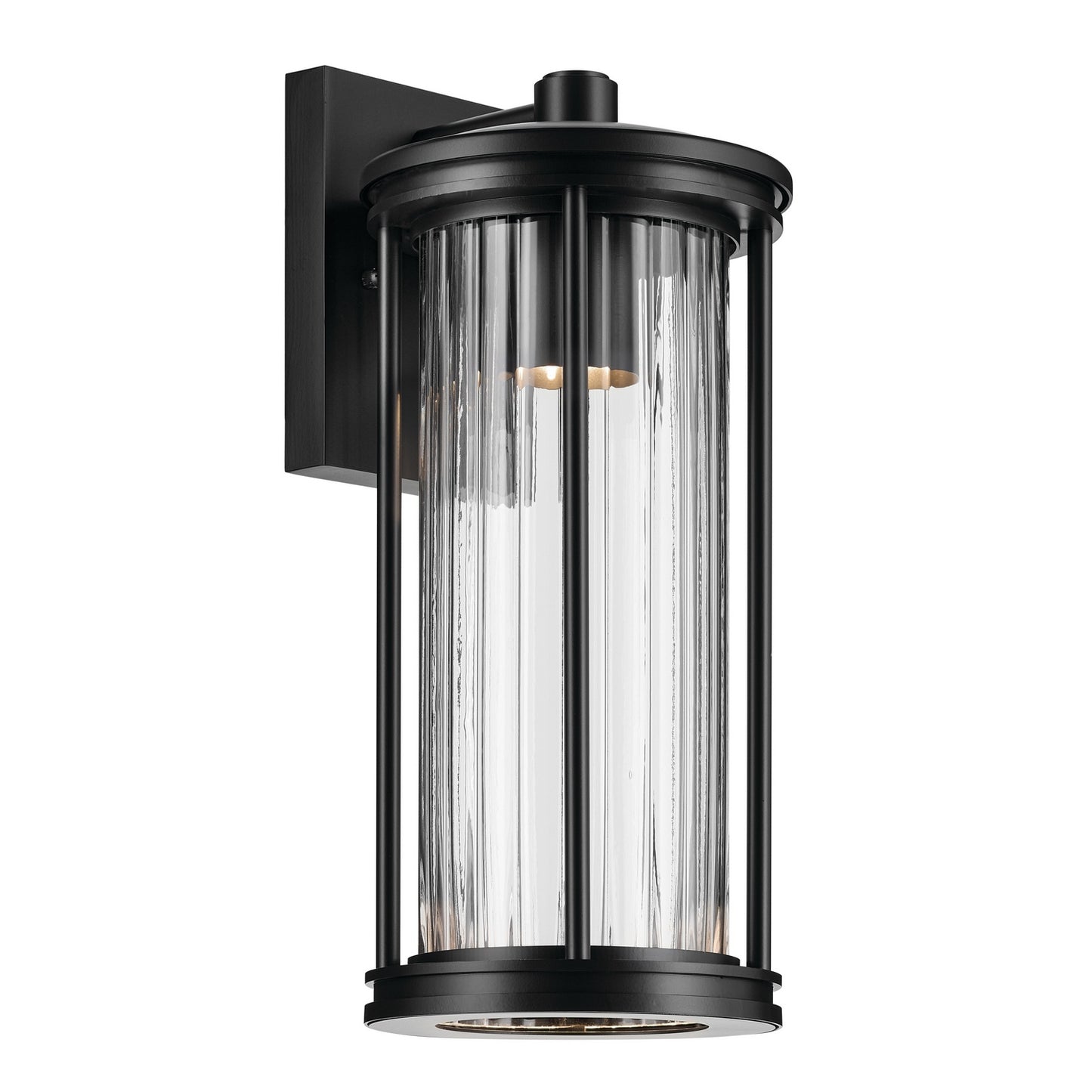 Barras One Light Outdoor Wall Mount in Black