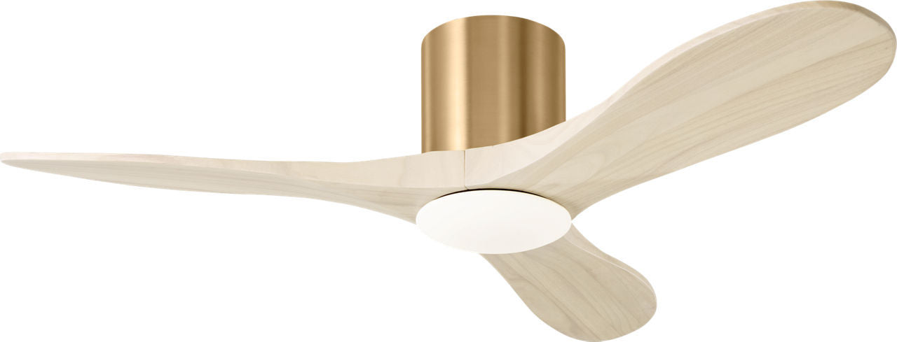 Maverick 44" Ceiling Fan in Burnished Brass