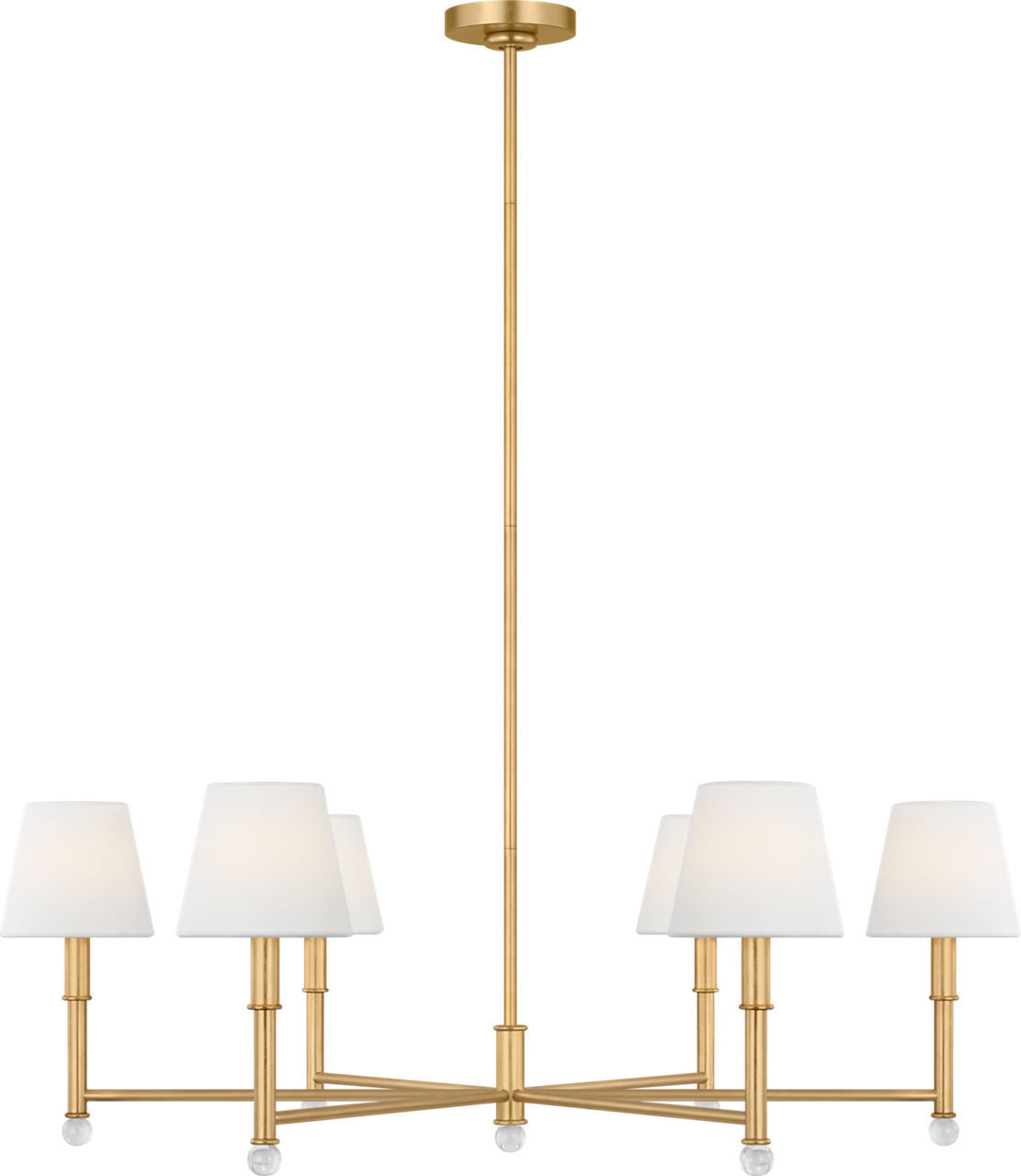 Greard Six Light Chandelier in Gild | Gild