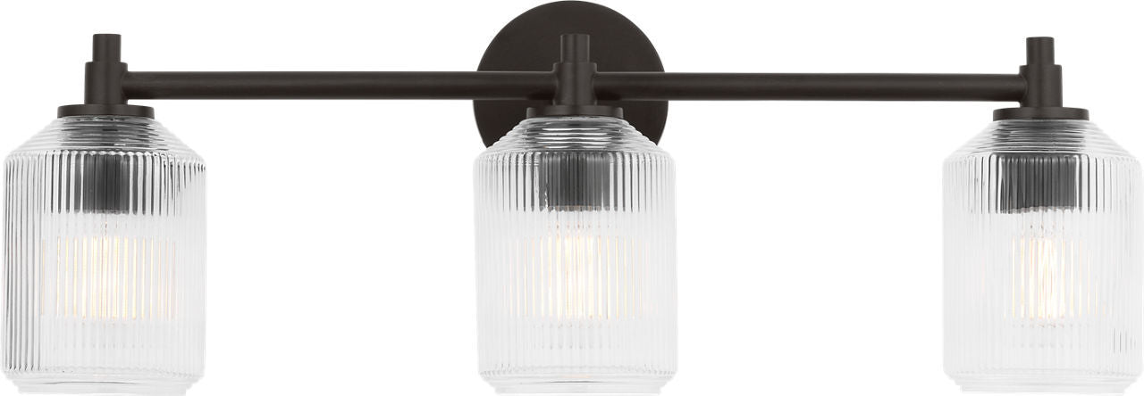 Barstow Three Light Bath in Aged Iron | Aged Iron