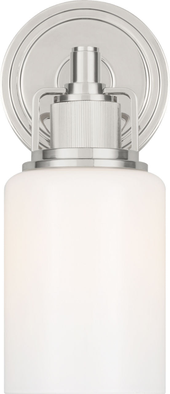 Ashford One Light Bath in Polished Nickel | Polished Nickel