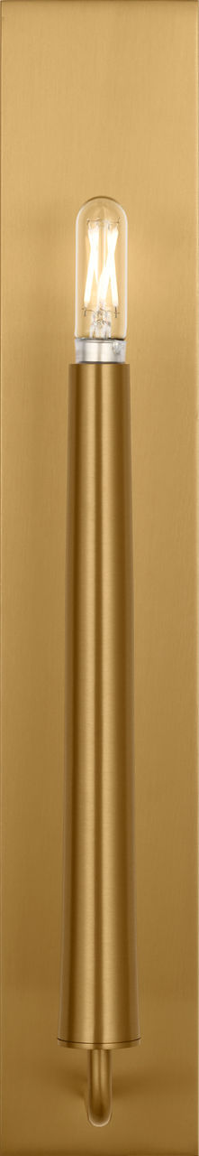 Lois One Light Wall Sconce in Burnished Brass | Burnished Brass
