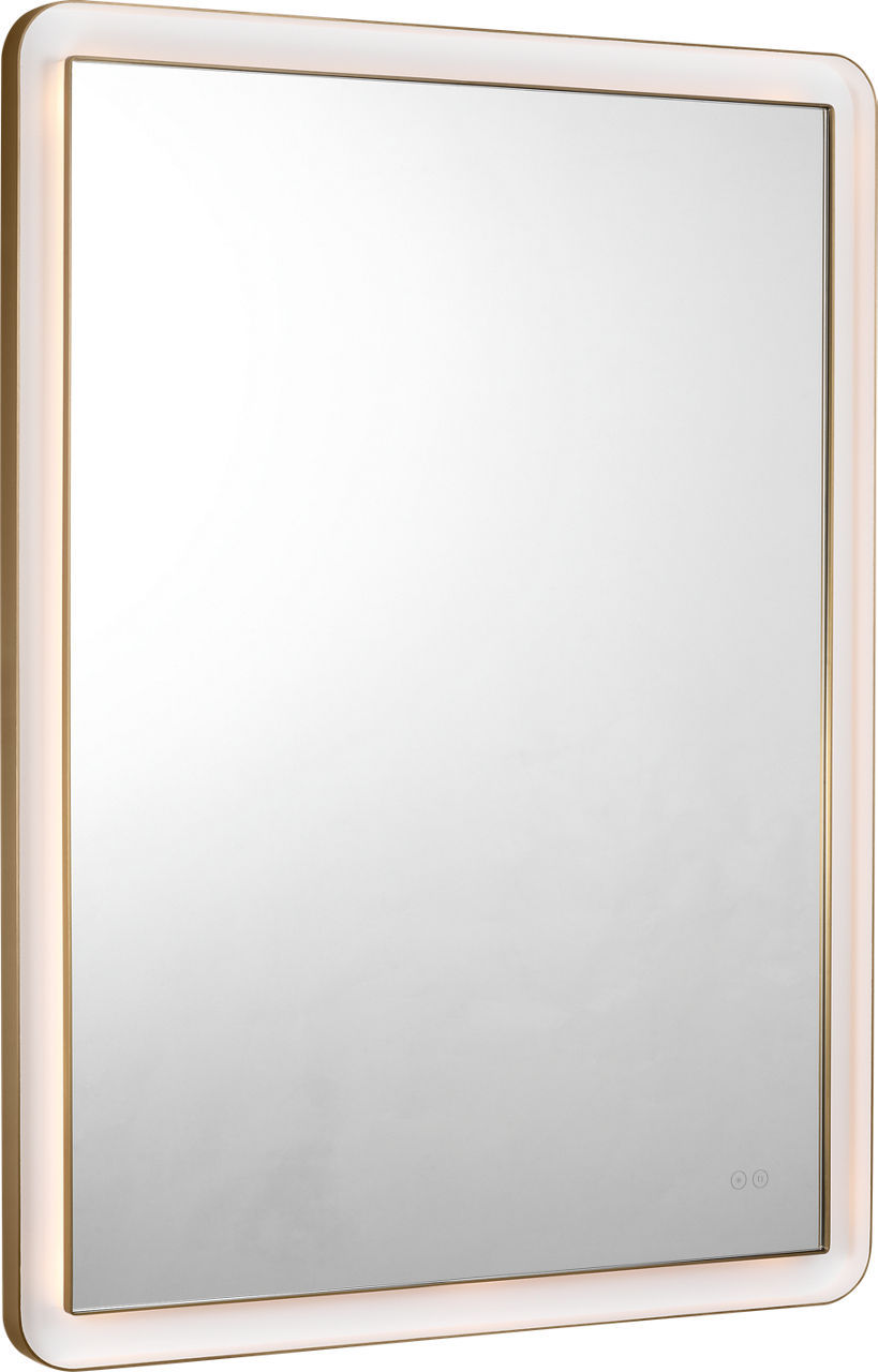 Chopin LED Mirror in Burnished Brass | Burnished Brass