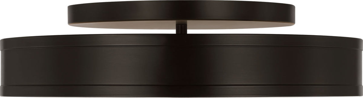 Dupont LED Semi Flush Mount in Aged Iron | Aged Iron