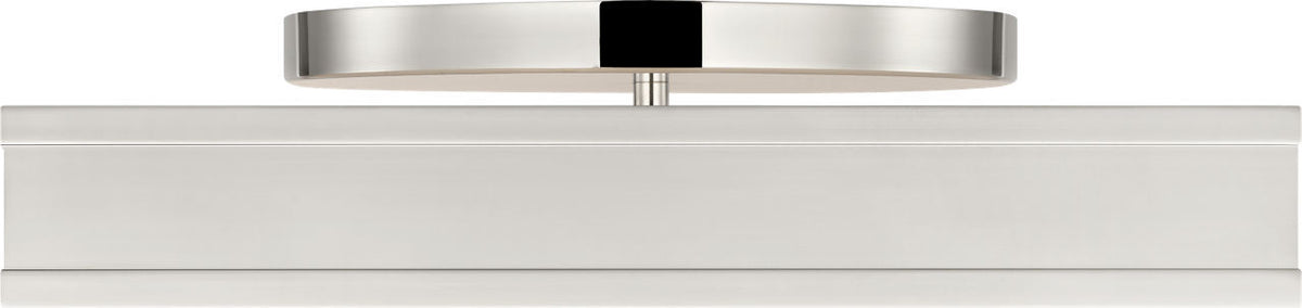 Dupont LED Semi Flush Mount in Polished Nickel | Polished Nickel