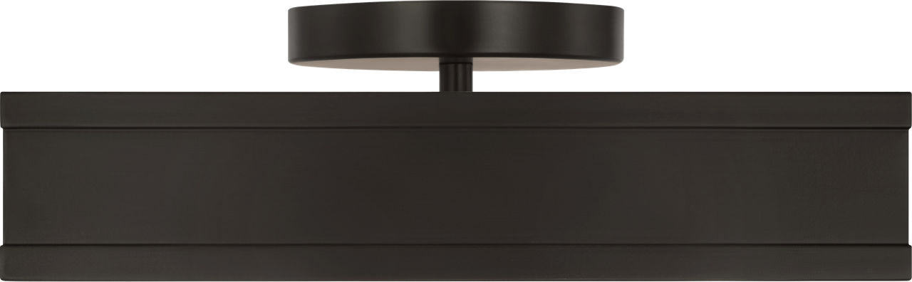 Dupont LED Semi Flush Mount in Aged Iron | Aged Iron