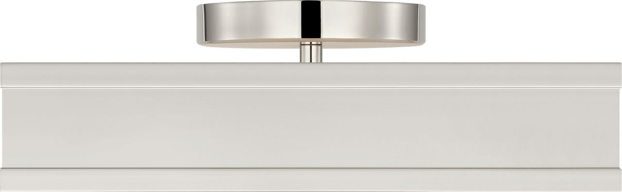 Dupont LED Semi Flush Mount in Polished Nickel | Polished Nickel