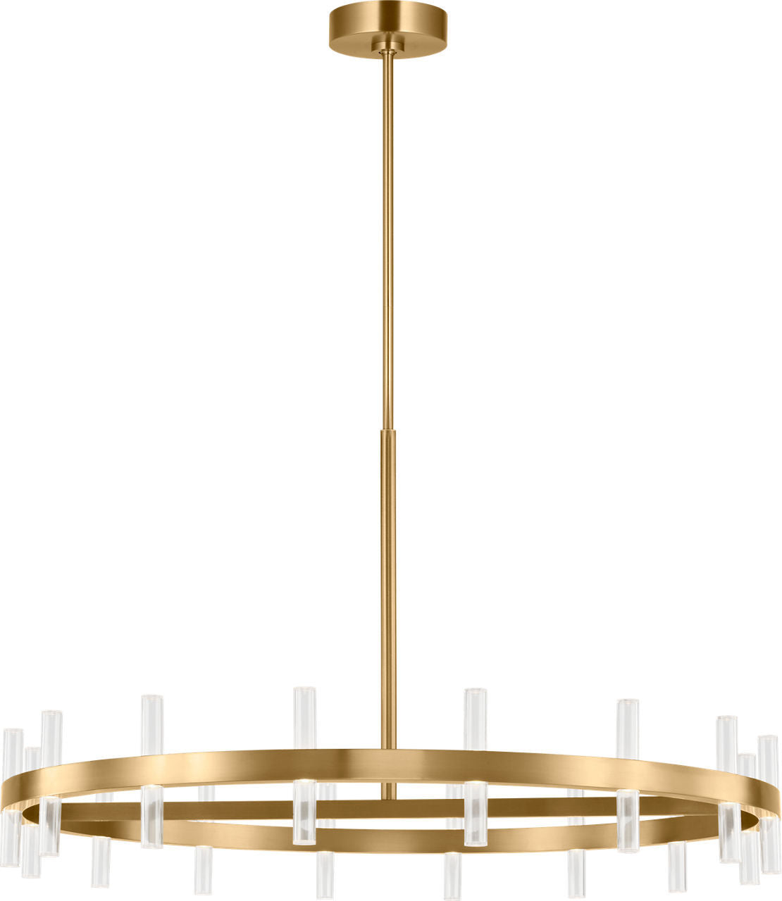 Silas LED Chandelier in Burnished Brass | Burnished Brass
