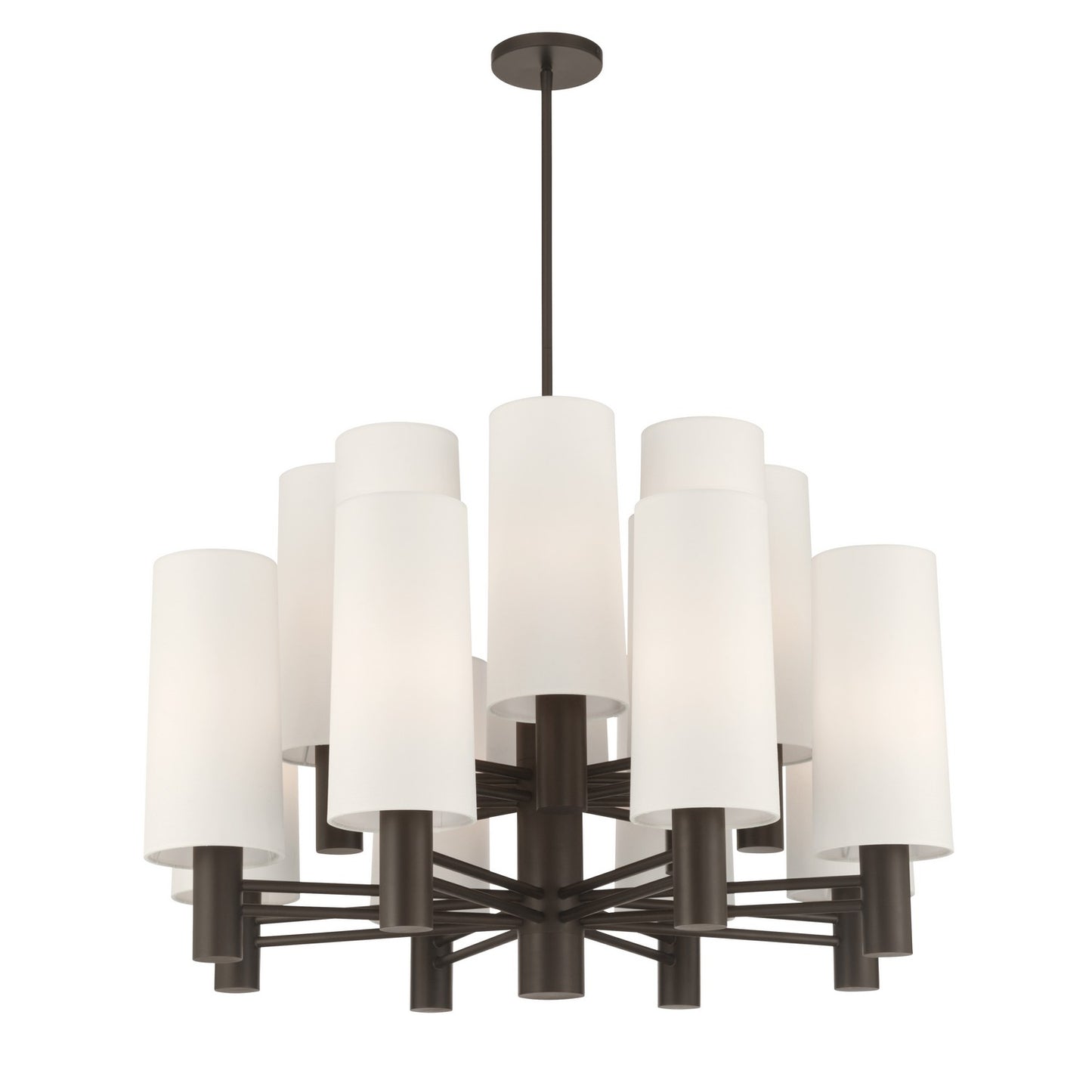 Draxen 16 Light Chandelier in Dark Bronze