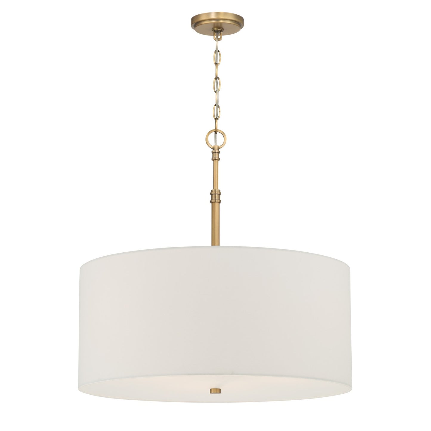 Molvene Three Light Pendant in Legacy Brass