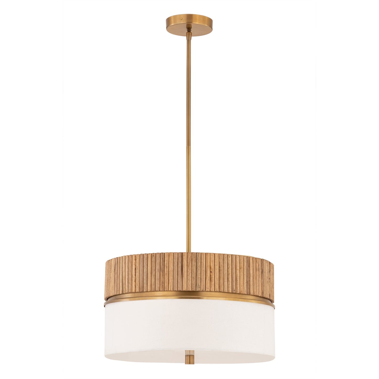 Nebri Two Light Pendant in Legacy Brass