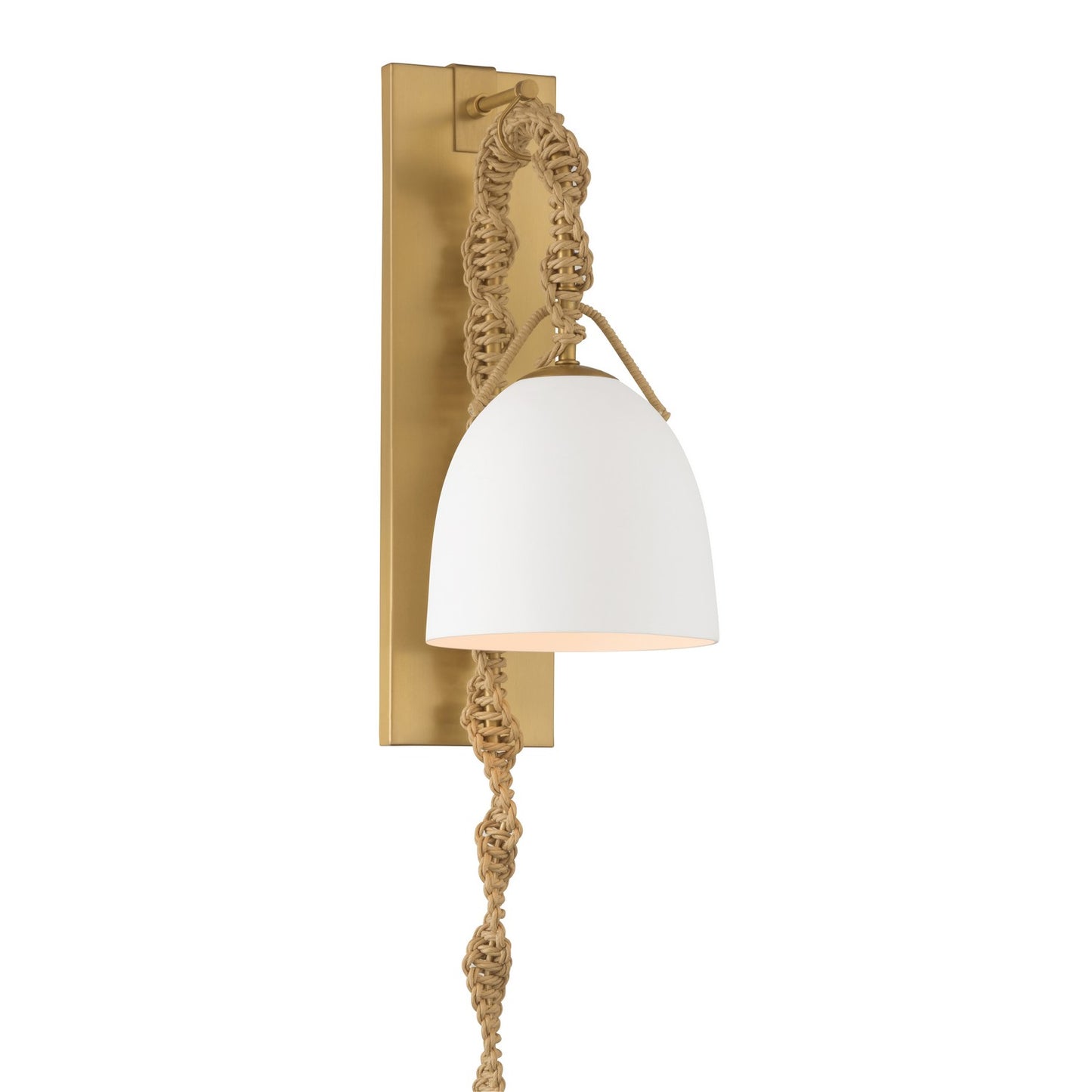Cordón One Light Wall Sconce in Legacy Brass