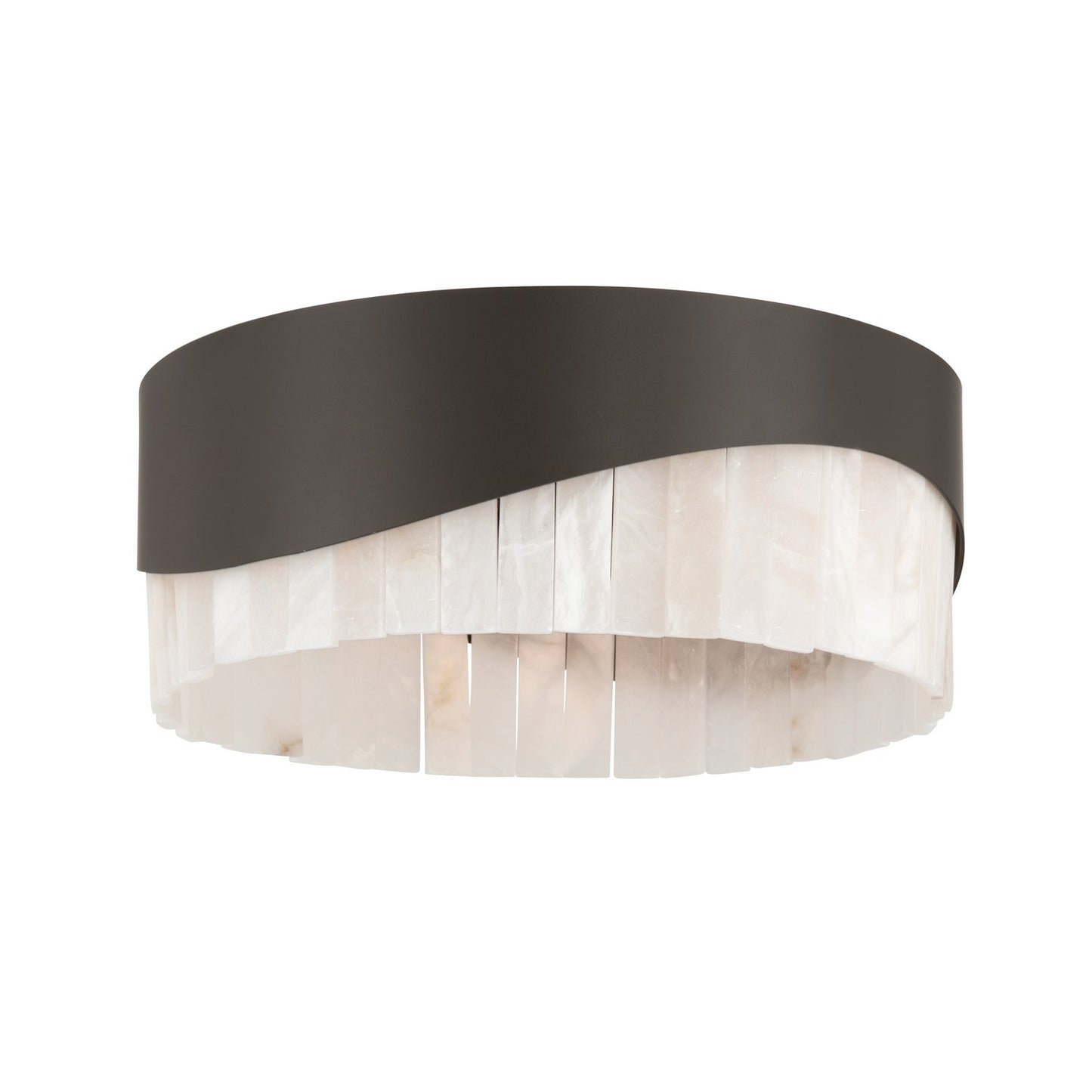 Sway Three Light Flush Mount in Dark Bronze