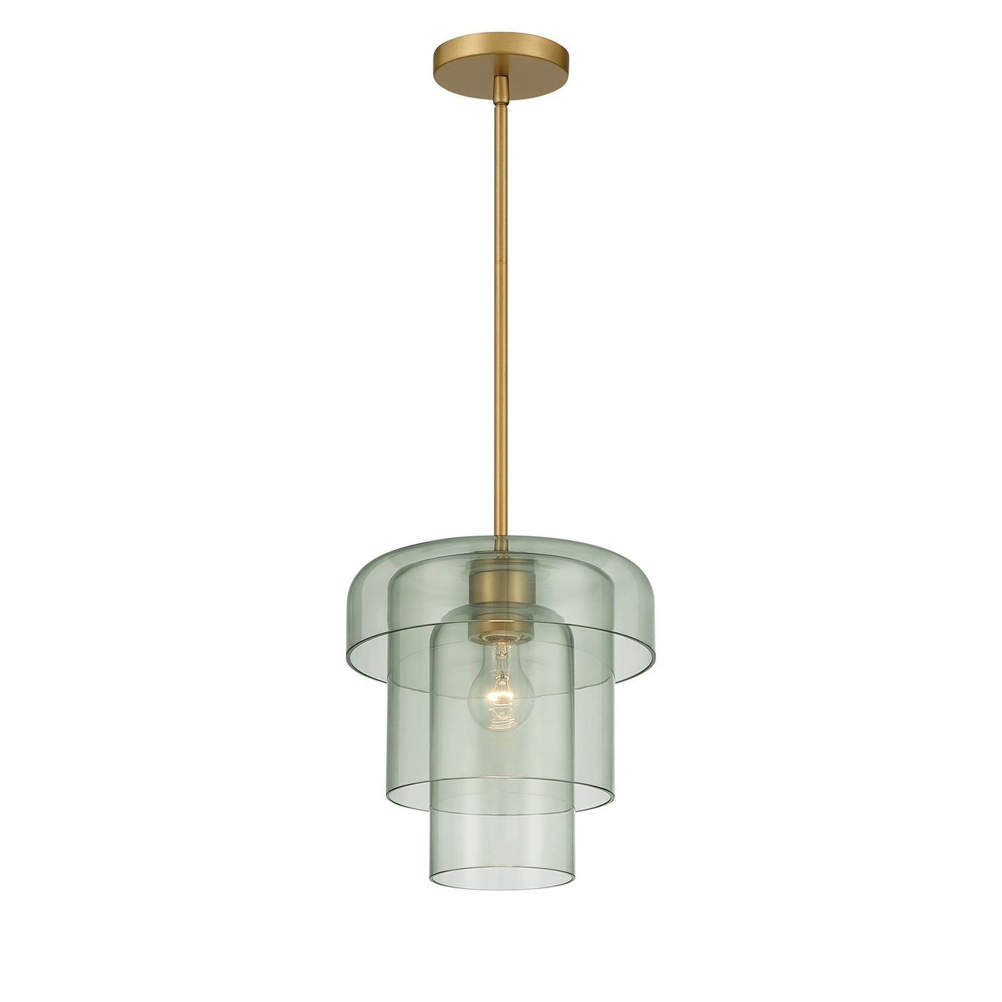 Velique One Light Pendant in Legacy Brass