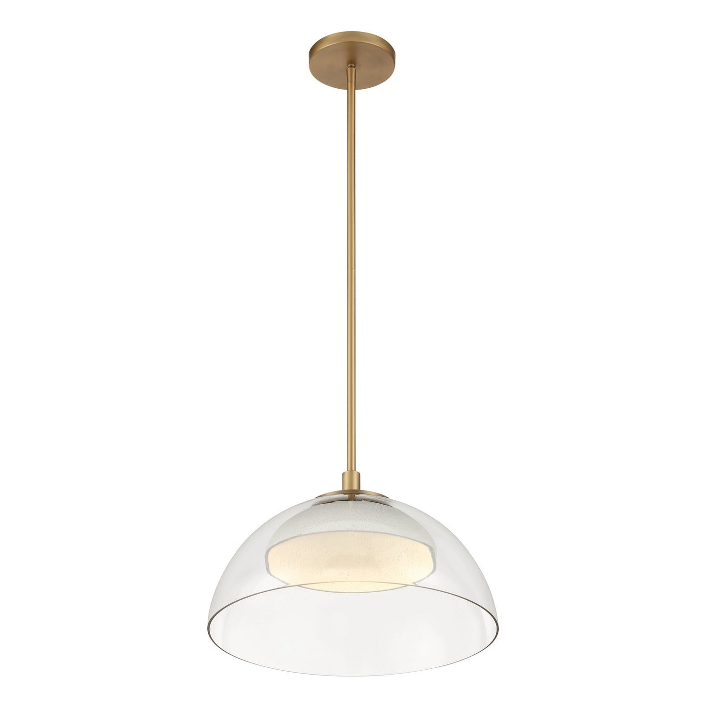 Halwynd LED Convertible Pendant/Semi-Flush in Legacy Brass