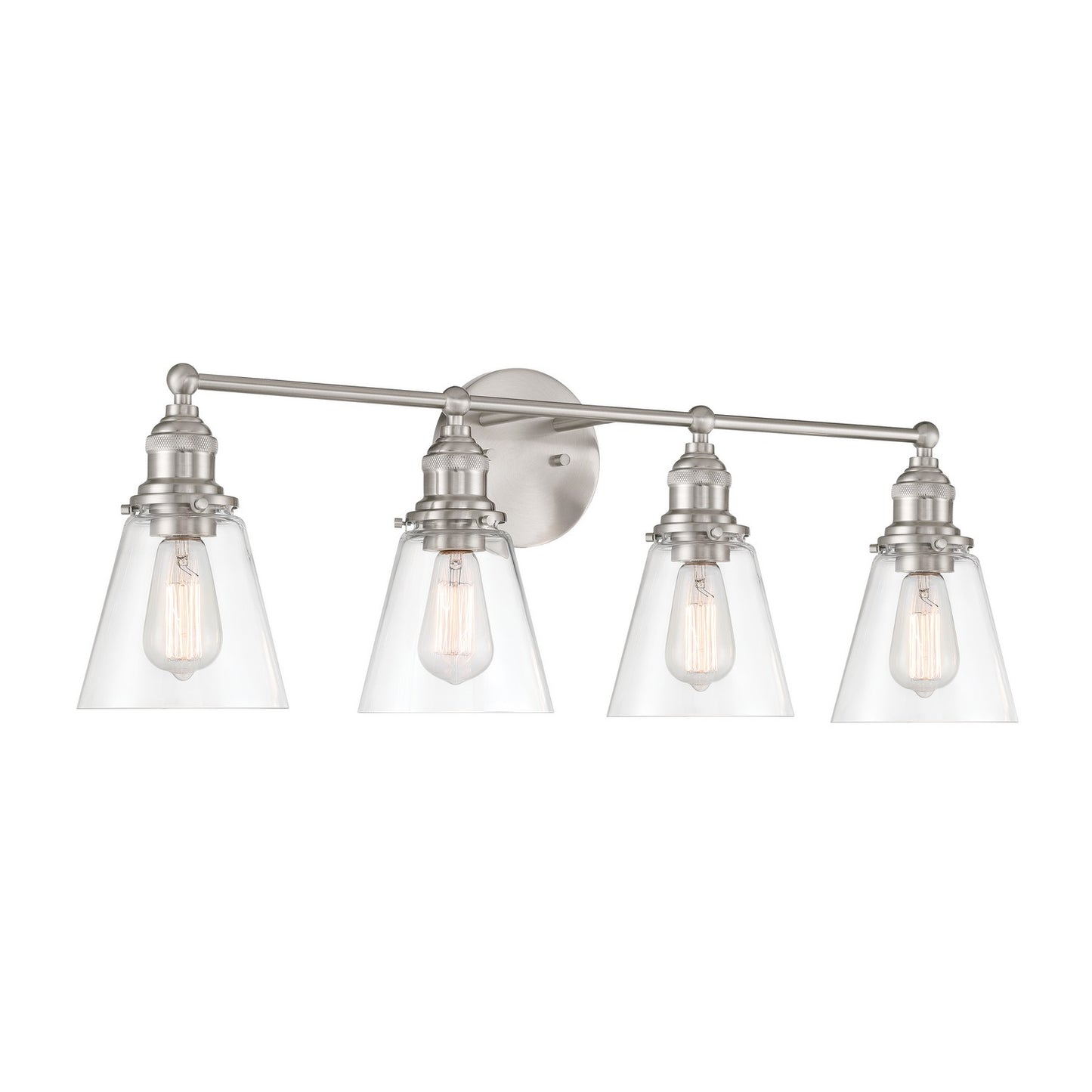 Barwell Four Light Vanity in Brushed Nickel