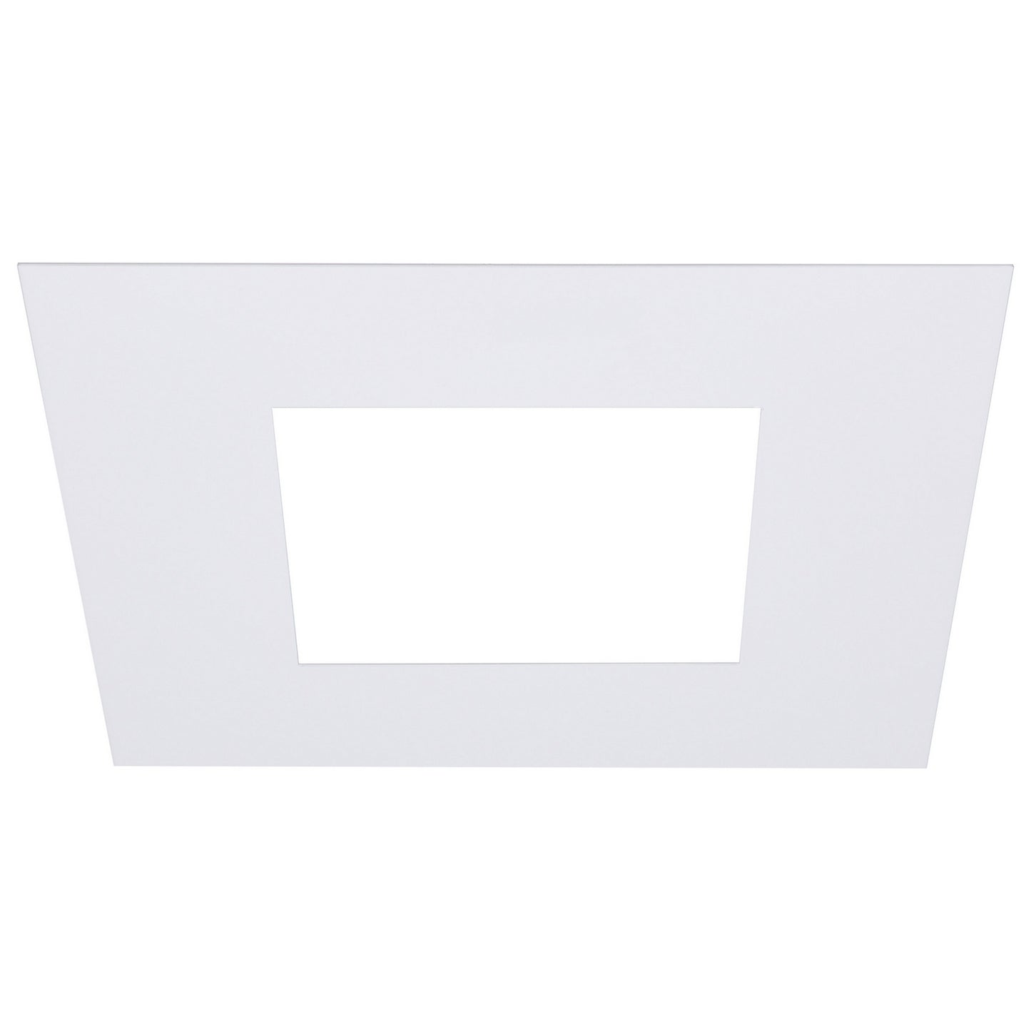 Satco - S13550 - 4-Inch Flat Goof Ring for Commercial Downlights - Matte White