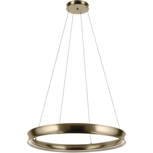 Larousse LED Chandelier in Champagne Bronze