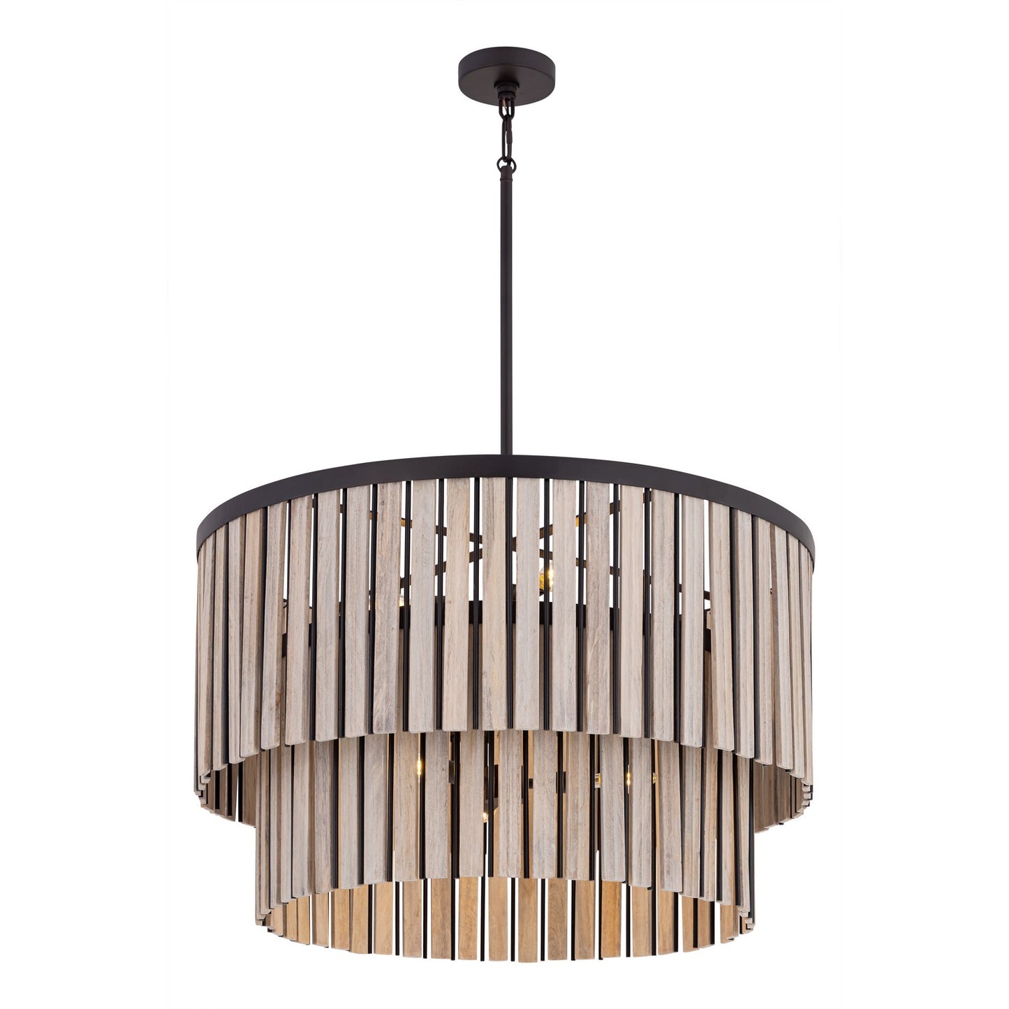 Esbelta Six Light Pendant in Dark Bronze