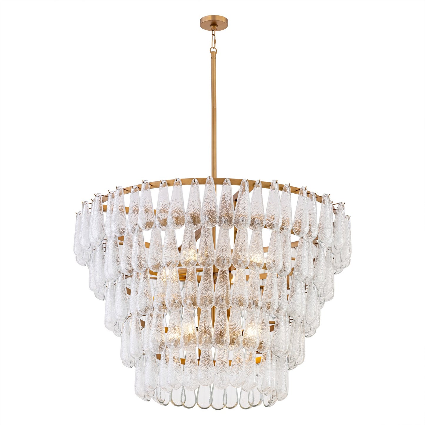 Vionne Eight Light Pendant in Legacy Brass