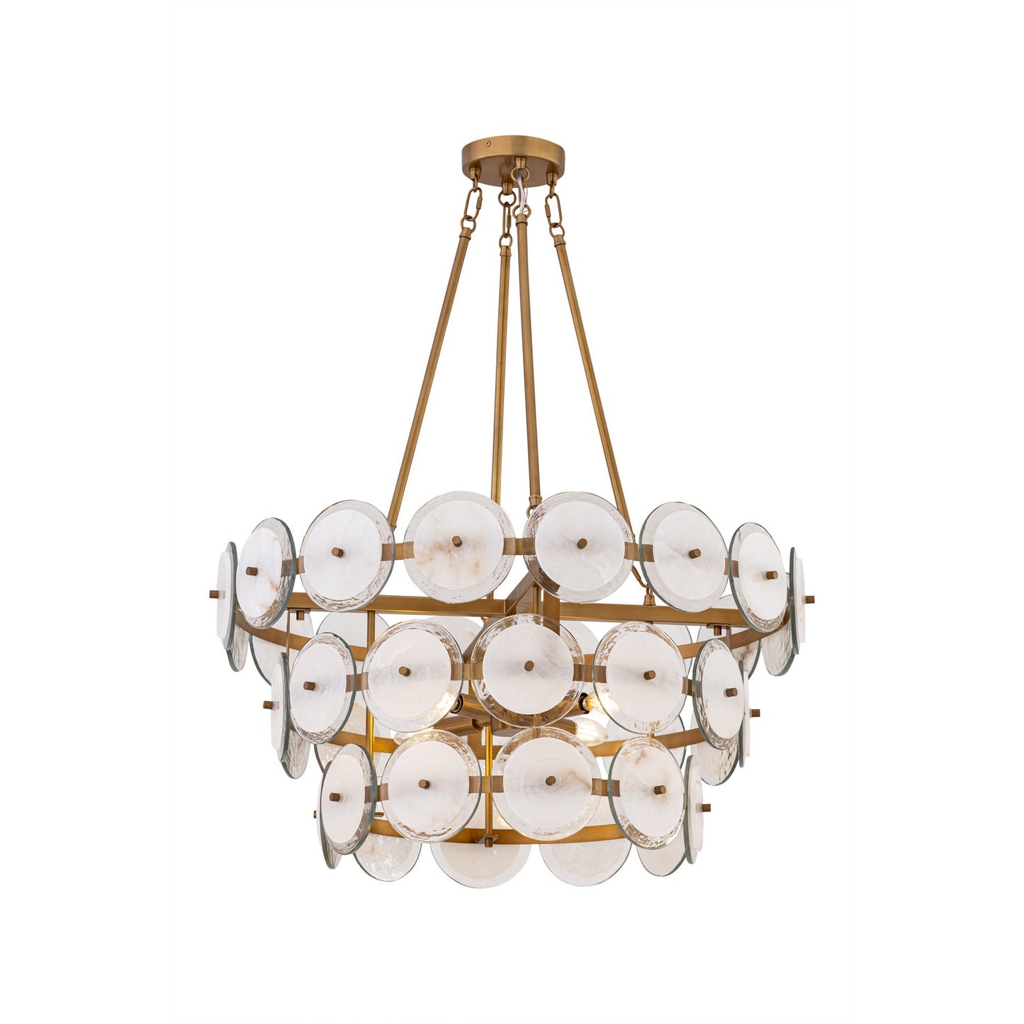 Kintrel Four Light Pendant in Legacy Brass