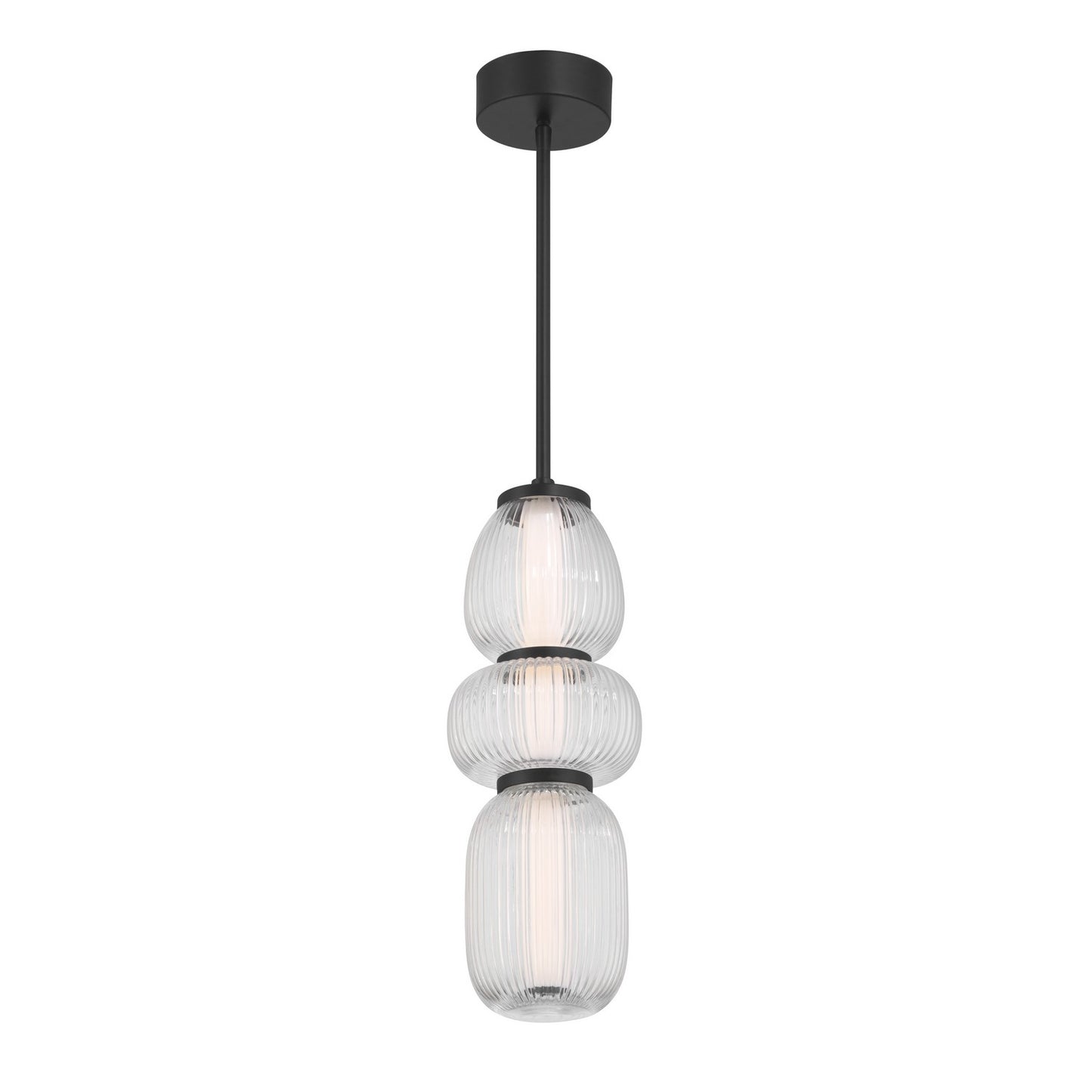 Cordel LED Mini Pendant in Dark Matte Black