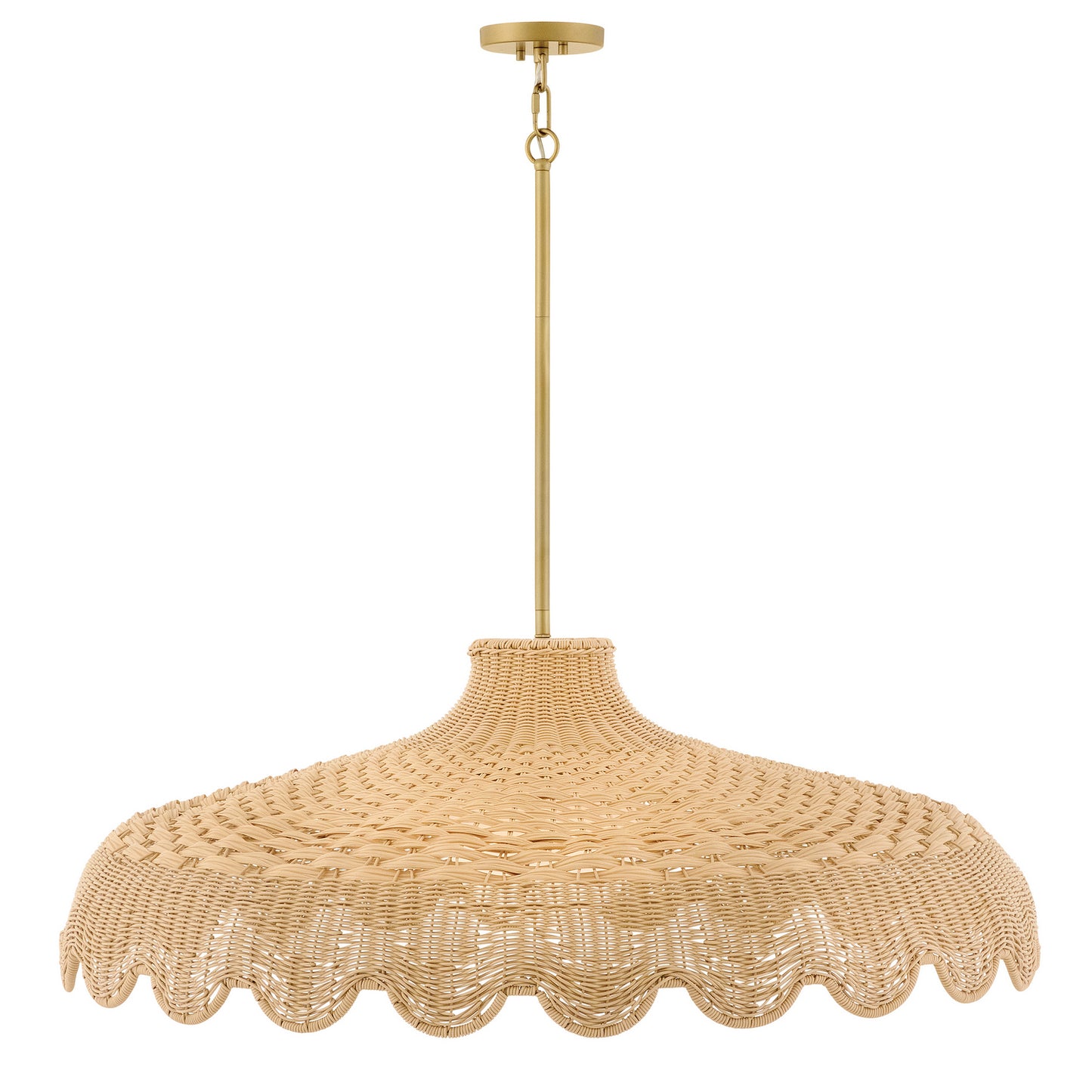 Paloma LED Chandelier in Lacquered Brass
