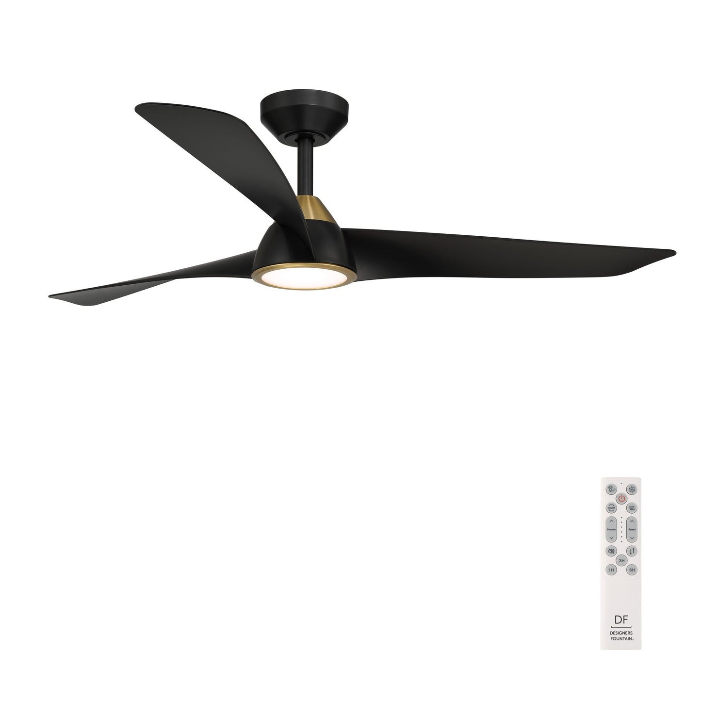 Hermosa 52" Ceiling Fan in Matte Black
