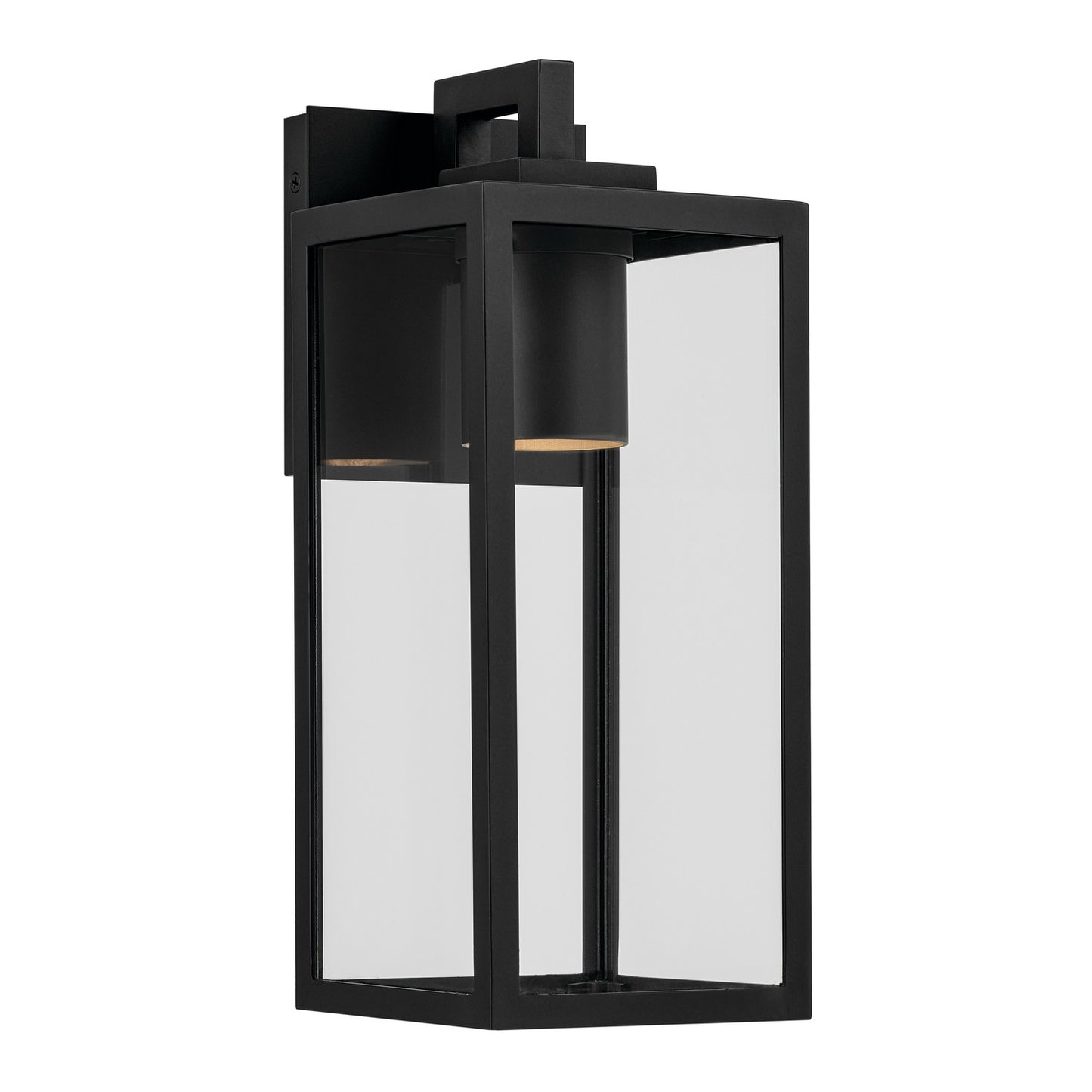 Branner One Light Outdoor Wall Mount in Textured Black