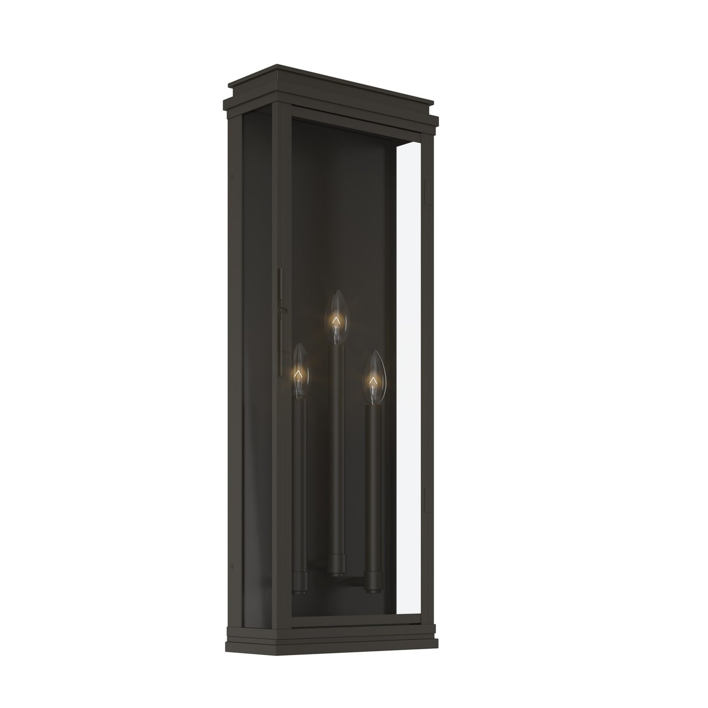 Lundon Three Light Outdoor Wall Mount in Olde Bronze