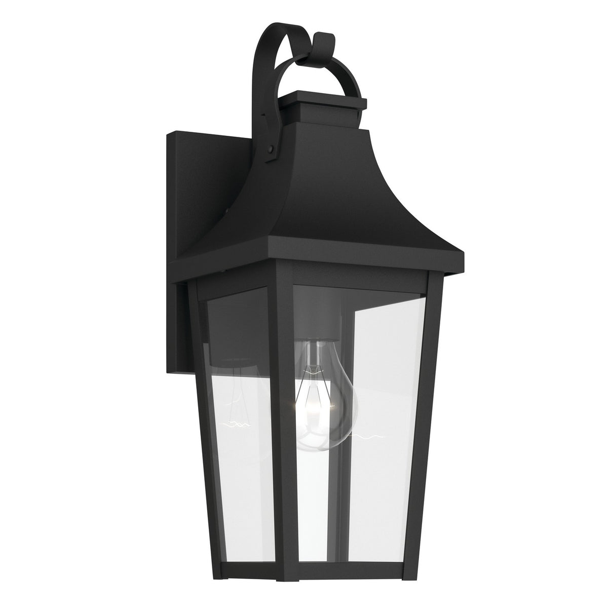 Cleary One Light Outdoor Wall Mount in Textured Black