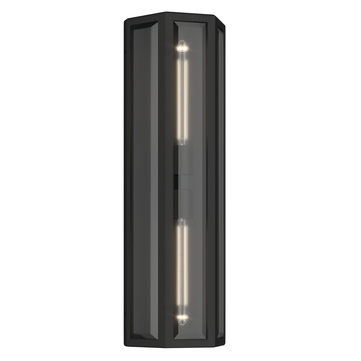 Berens Two Light Outdoor Wall Mount in Textured Black