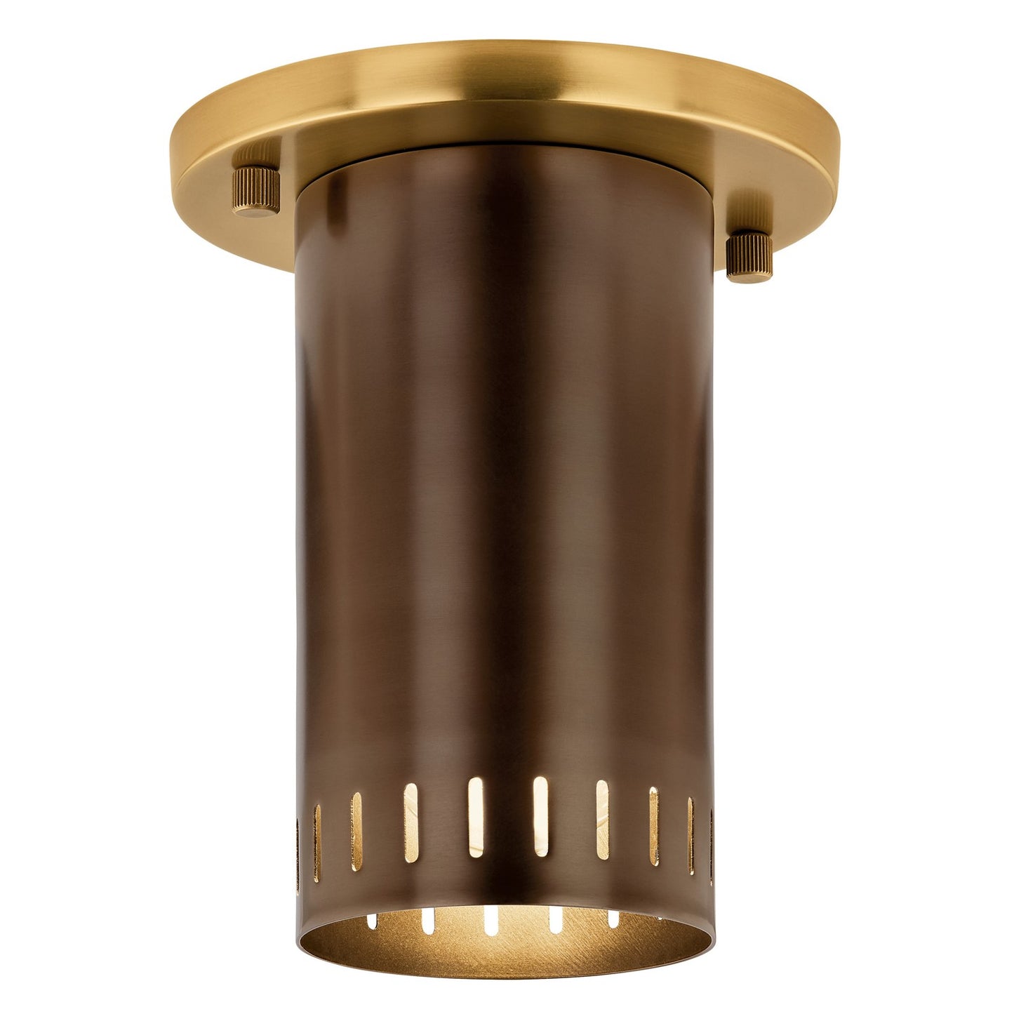 Ruehl LED Flush Mount in Lacquered Bronze