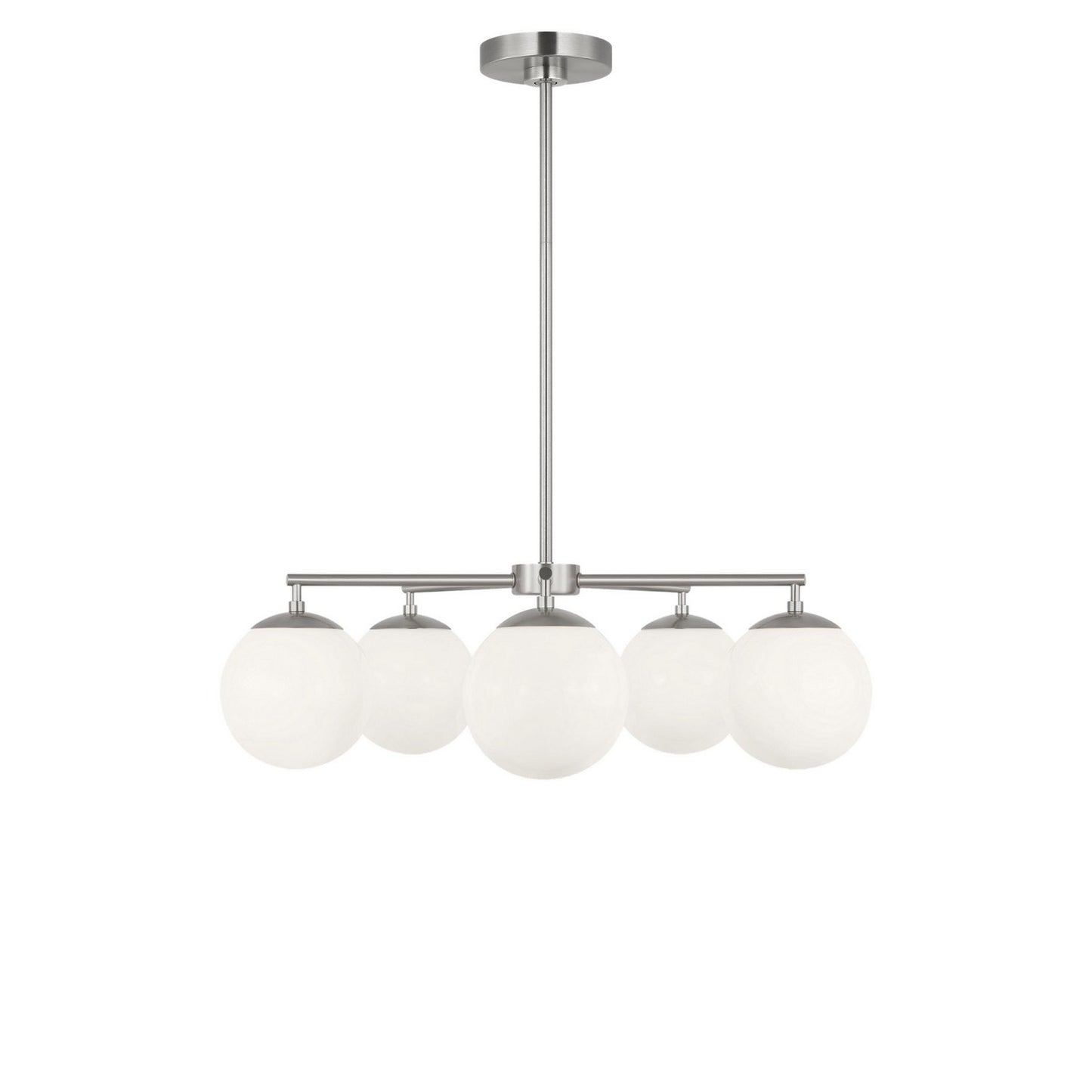 Nube Five Light Chandelier in Brushed Nickel