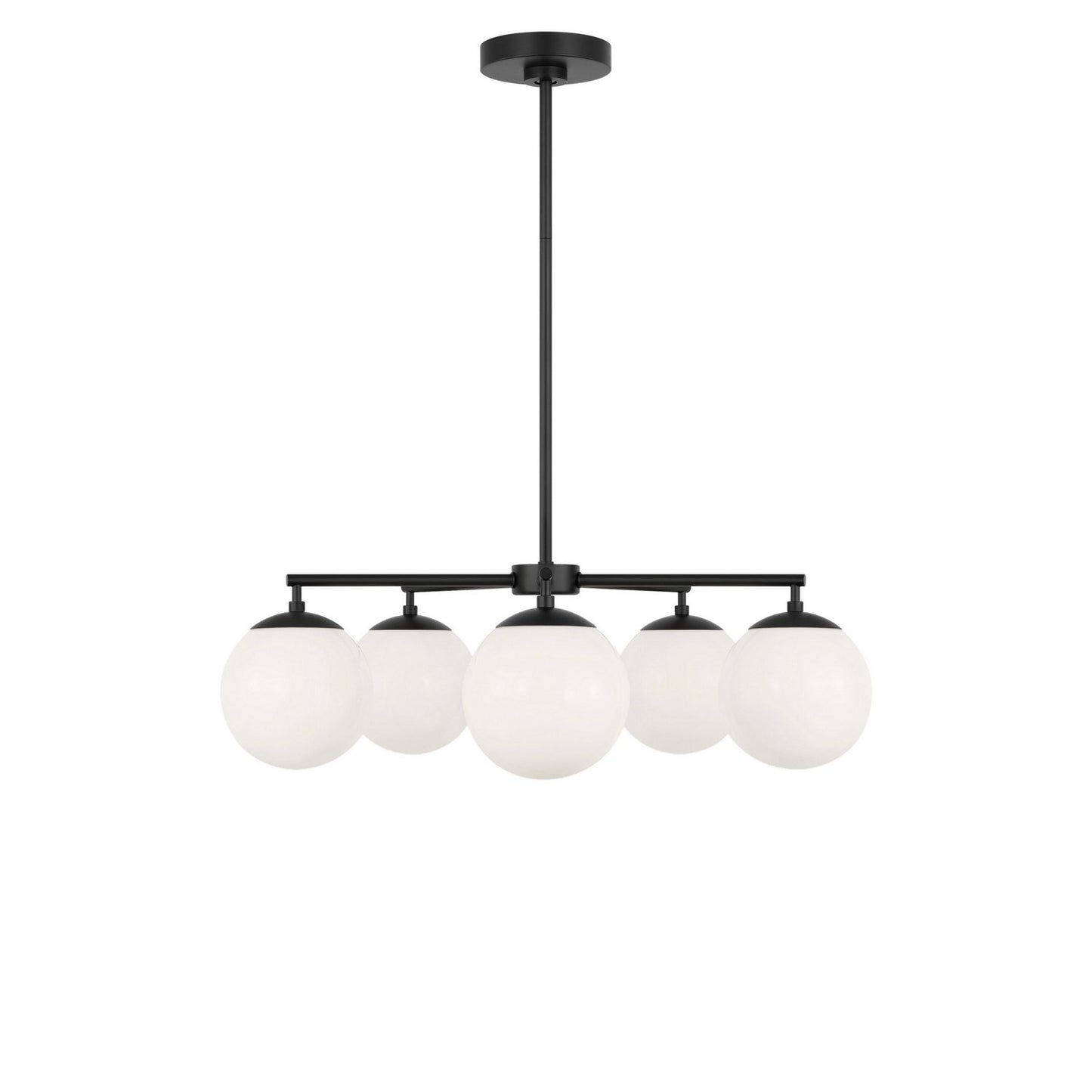 Nube Five Light Chandelier in Midnight Black