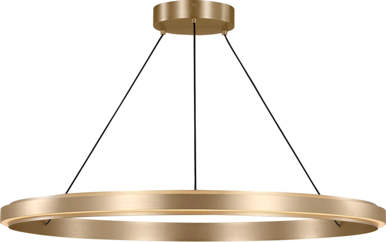 Aro LED Chandelier in Satin Brass