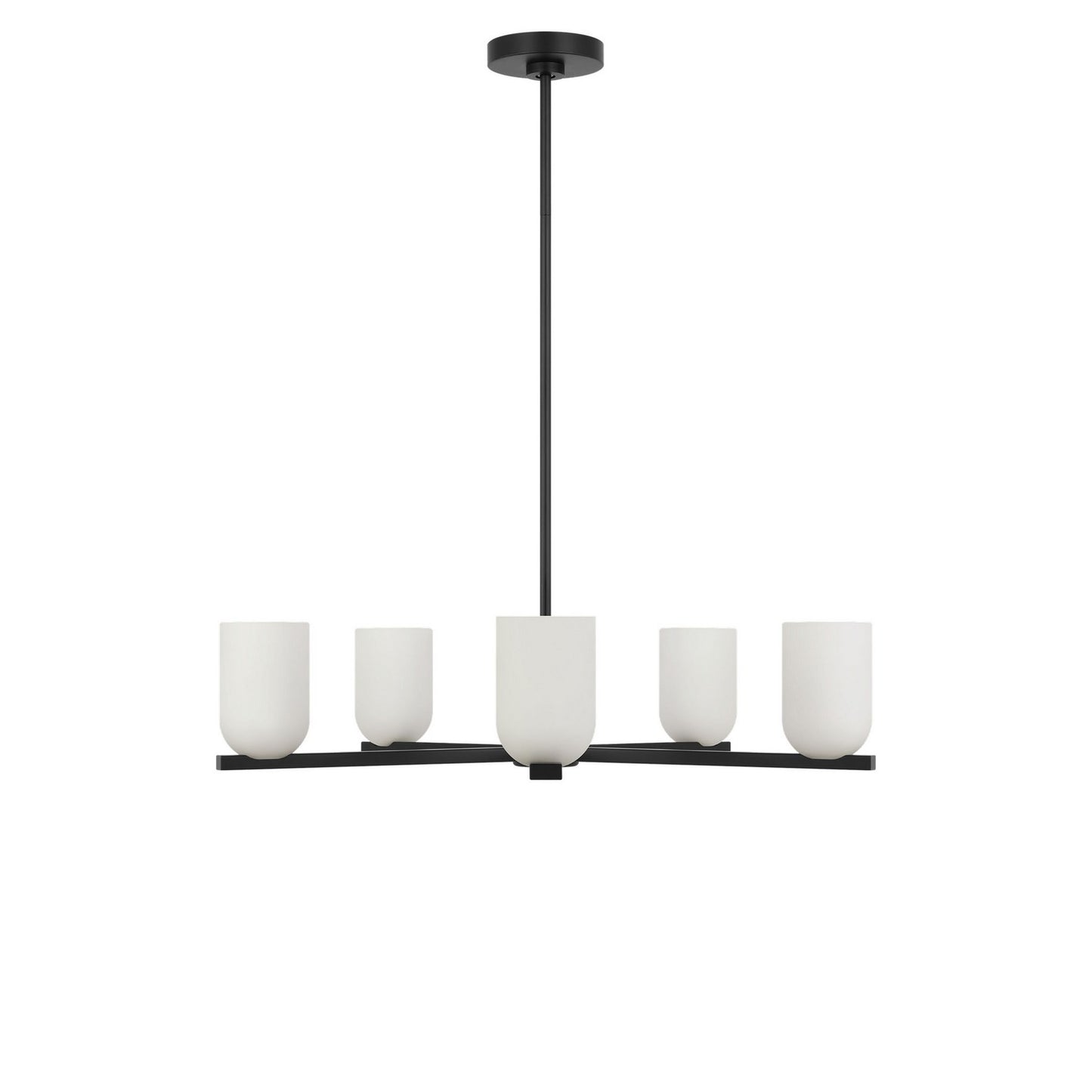 Neblina Five Light Chandelier in Midnight Black