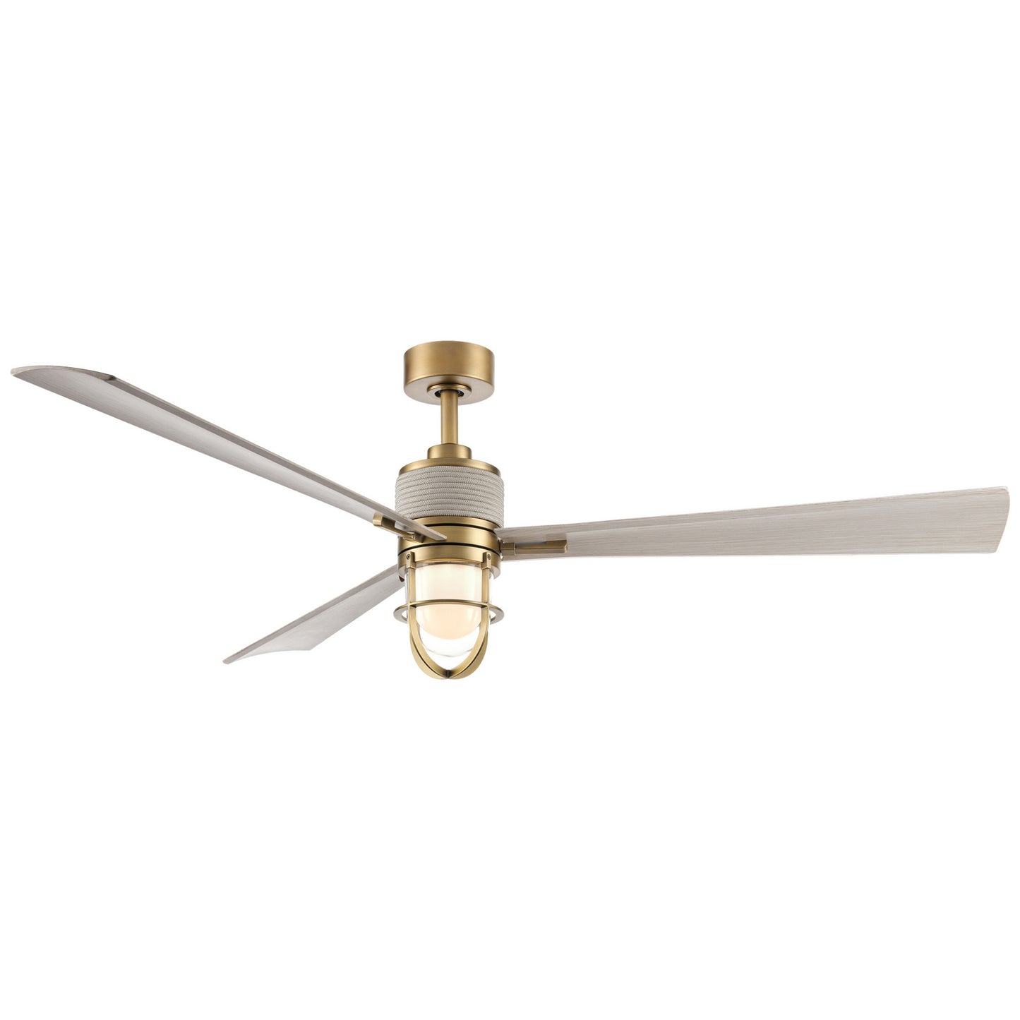 Nauticus 65"Ceiling Fan in Legacy Brass