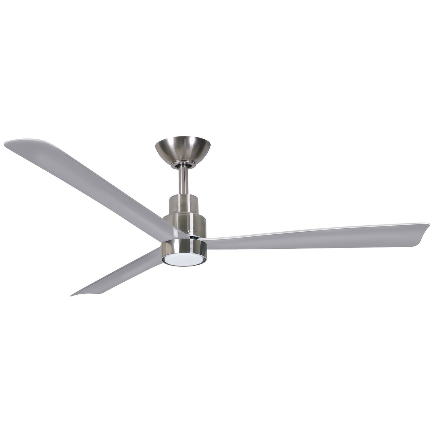Simple 52"Ceiling Fan in Brushed Nickel Wet